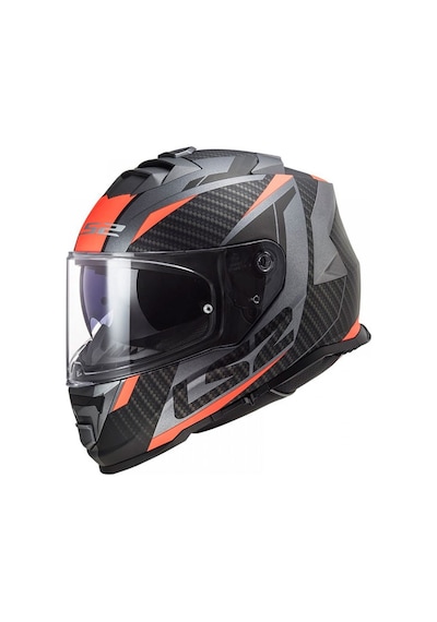 Ls2 Storm 2 Racer Mat Tıtanıum-Turuncu Full Face Motosiklet Kaskı