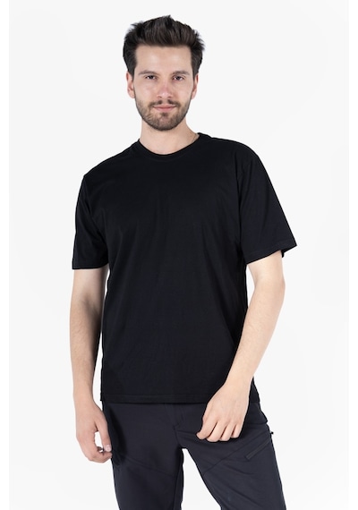 T-shirt Bisiklet Yaka %100 Pamuk Siyah