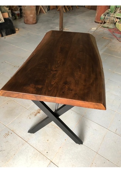 Bintaşmobilya Kütük Masa Ceviz Rengi 120X75.Cm