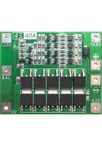 4S 40A Lityum Batarya Bms Koruma Kartı Standart Versiyon Pil Li-ion 18650 16.8V