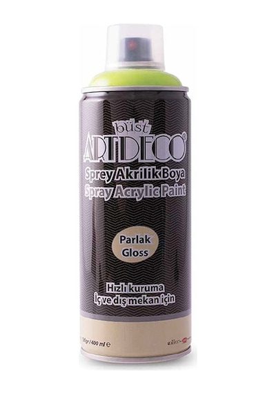 Artdeco Akrilik Sprey Boya 400 Ml Limon Yeşili Y-400-525 Çok Renkli