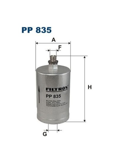Fıltron Pp835 Yakıt Filtresi Mercedes M102 M103 M104 W201 W124 W140 C140 Renault R129 A0024770601