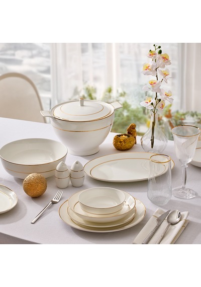 Aryıldız Glamour 60 Parça 12 Kişilik Yemek Takımı Renkli