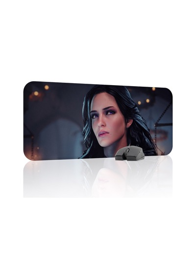 Witcher 3 Kaymaz Dikişli Kauçuk Oyuncu Mousepad V3 - 70x30 Xl Gaming Mouse Pad Fare Altlığı