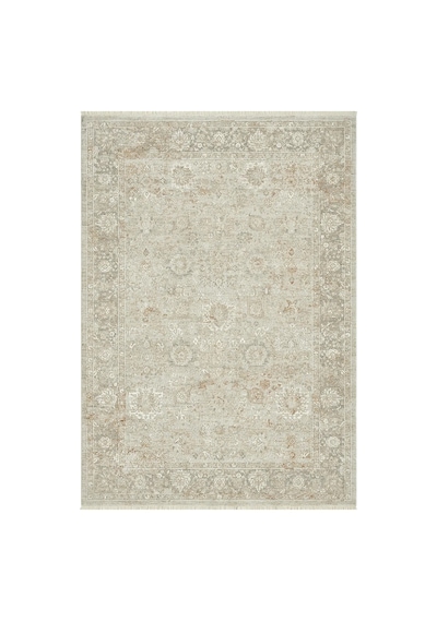 Seyran Halı Nuda 1301 Gri Mikro Polyester - Viskon Makine Halısı