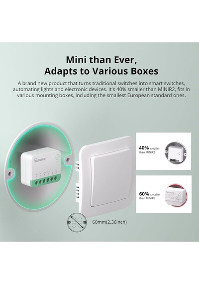 Sonoff Mini R4 Matter Akıllı Röle Genel