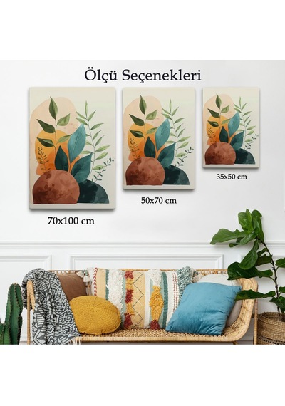 Miyrem^ Canvas Serie İskandinav Tarzı Soft Çiiçekler Tablo-7590
