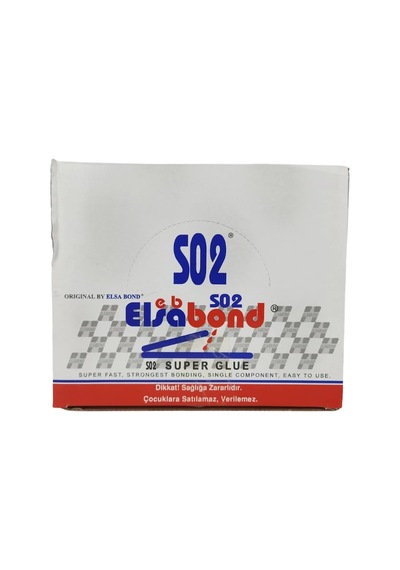 Elsabond S02 Süper Hızlı Yapıştırıcı 20 Gr - Güçlü Siyanoakrilat Japon Yapıştırıcısı - Çok Amaçlı Anında Sabitleme