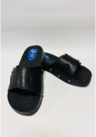 Style Comfort Ortopedik Halluks Valgus Anatomik Taban Kemik Çıkıntısı Ve Topuk Dikeni Terliği Cırtlı Schwjl.03 Siyah