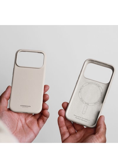 Vonmahlen Apple iPhone Uyumlu 17 Pro Yumuşak Silikon Kılıf Krem