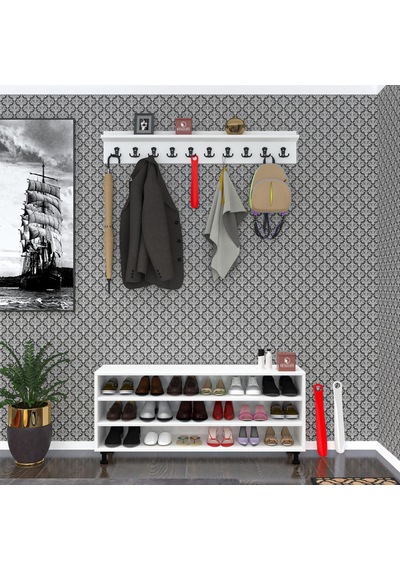 Kenzlife Portmanto Ayakkabılık Ve Askılık Sandal3 Crdbyz 53 120 32 Onsekiz Çift Ayakkabı Kapasitesi Ahşap Kenzlife Portmanto Ayakkabılık Ve Askılık Sandal3 Crdbyz 53 120 32 Onsekiz Çift Ayakkabı Kapasitesi Ahşap