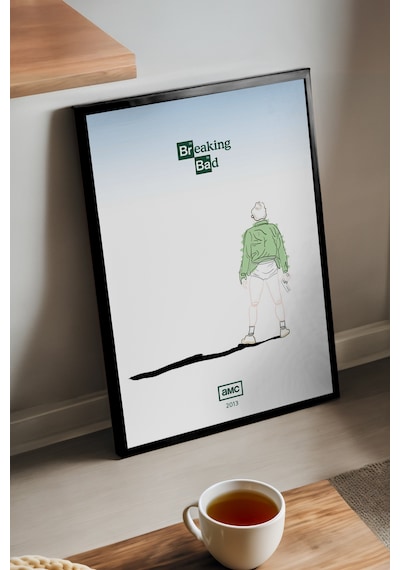 Breaking Bad Siyah Ahşap Çerçeveli Poster, Film Duvar Tablosu