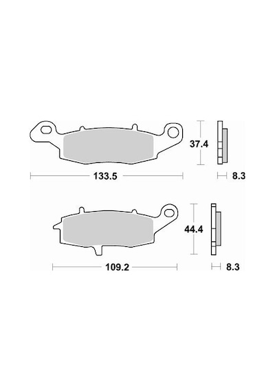 Suzukı Dl V-Strom Abs 650 Brakıng Ön Fren Balatası 2007 - 2017 78 N11.750