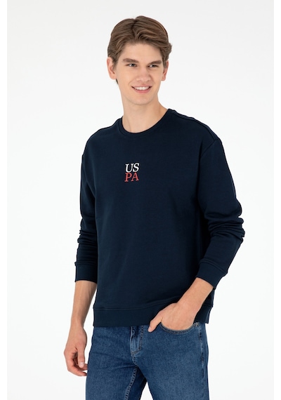 U.S. Polo Assn. Erkek Lacivert Basic Sweatshirt 50293420-VR033