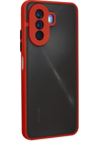 Gld-spt- Newface Huawei Nova Y70 Kılıf Montreal Silikon Kapak - Kırmızı