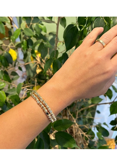Ysx Jewelry Altın Rengi Toplu Kelepçe Çok Renkli