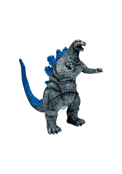 Godzilla Hayvan Gerçekci Sesli Soft Yumuşak Oyuncak Mavi 16x21 Cm