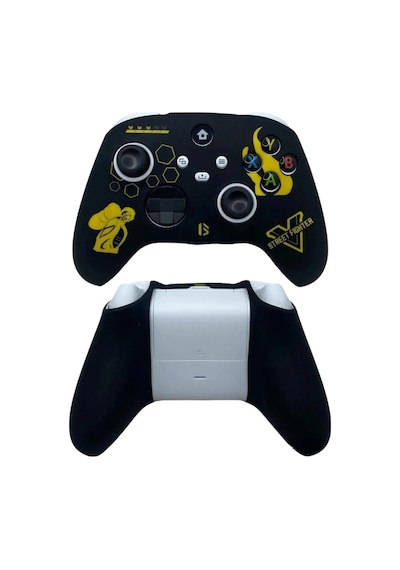 Xbox Series S/seris X 9.nesil Uyumlu Desenli Oyuncu Kolu Silikon Kılıf +analog Silikon Street Fıghter