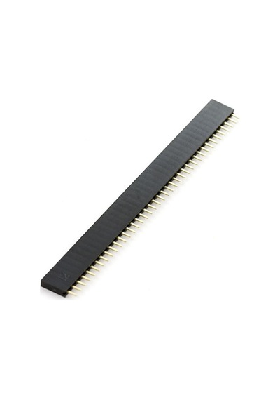 4 Adet 1x40 Pin Dişi Header Tek Sıra 2.54mm 180 Derece Kesilebilir