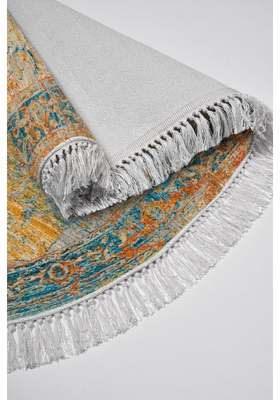Eko Trend Djt Yıkanabilir Kaymaz Taban Oval 3 Lü Yatak Odası Takımı P1356 Vintage Turkuaz