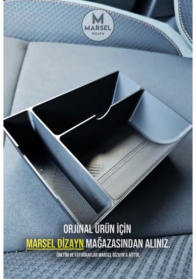 Dacia Duster 2024 Konsol-kolçak Organizeri - Siyah