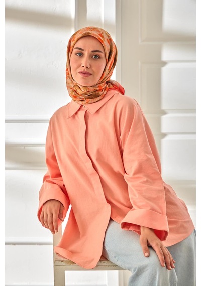 Silk Home Velora Eşarp 161001-10 Yeşil, Turuncu, Krem, Kahverengi
