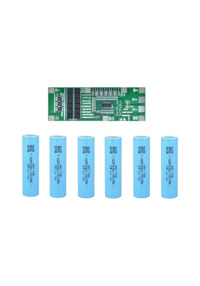 6 Adet Aspilsan Li-ion Şarjlı Pil Ve 6s 40a Bms.