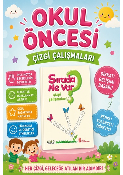 Okul Öncesi Sırada Ne Var Çizgi Çalışmaları