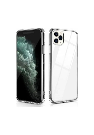 Apple Uyumlu iPhone 11 Pro Kılıf Şeffaf Yumuşak Silikon Kamera Korumalı Yüksek Kalite Turuncu
