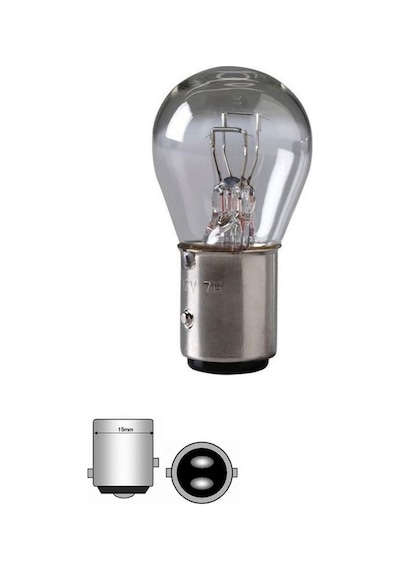 Stop Ampulü 12V 21/5W Çift Tırnak Model Oto Ve Motosiklet 2 Adet