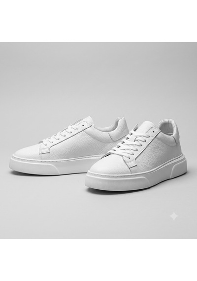 Kindep Sneakers İç Dışı Hakiki Deri Günlük Erkek Ayakkabı Beyaz