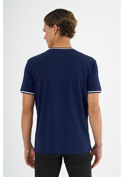 Alexander Gardi Bisiklet Yaka Baskılı T-shirt Bej