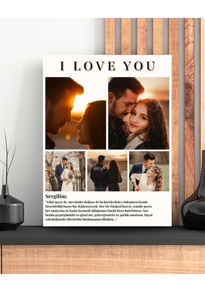 Sevgiliye Hediye Canvas Tablo Sevgililer Günü Hediyesi Sevgiliye Hediye Dekorasyon Kanvas Tablo