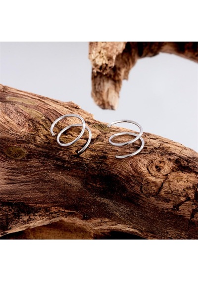 Takıconcept 2 Adet Çelik Burgu Hızma Piercing, Gümüş Genel