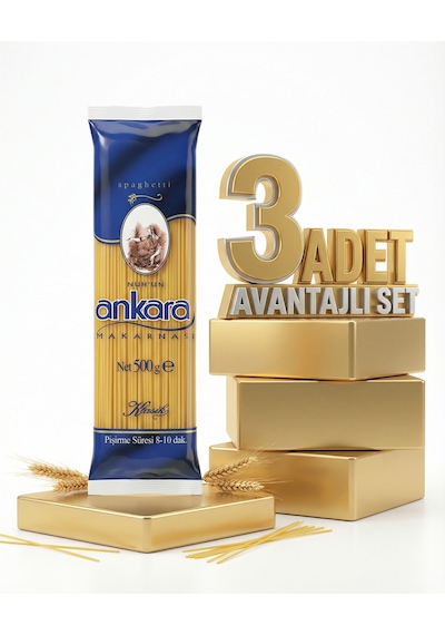Ankara Spaghetti Makarna 3x500 Gr