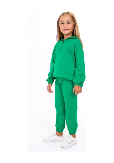 Toontoy Kids Toontoy Kız Çocuk Armalı Eşofman Takım Çimen Yeşili