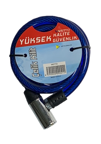 Bisiklet Ve Motorsiklet Kilidi Demirbaşlı 11x90cm Lacivert