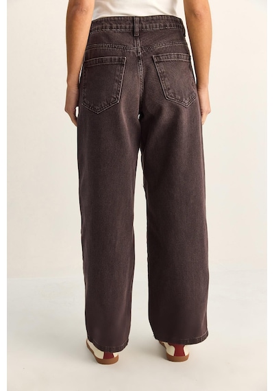Shade Kadın Vintage Yıkamalı Baggy Kesim Rahat Kalıp Denim Pantolon 703 60286060 - Patlıcan Shade Kadın Vintage Yıkamalı Baggy Kesim Rahat Kalıp Denim Pantolon 703 60286060 - Patlıcan