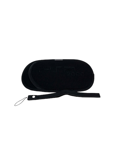 Psp 2000/3000 Soft Çanta Kılıf Ve Bileklik Siyah Psp 2000/3000 Uy