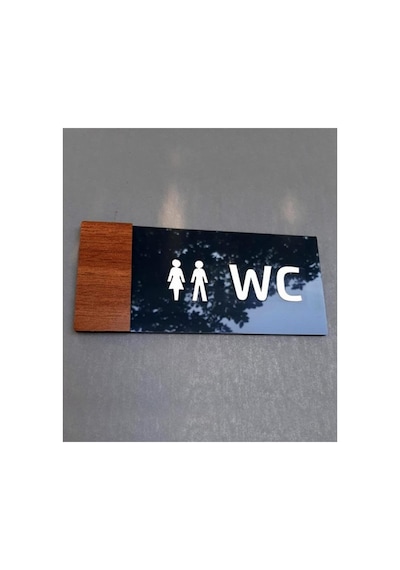 Smartad Wooden Serisi Wc Yönlendirme Tabelası Diğer