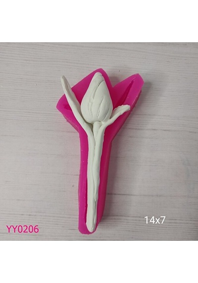 Yy0206 Tek Dal Lale Silikon Kalıp
