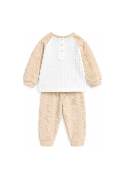 Babyhola Kız Erkek Bebek Ay Desenli Takım 15608 Kahverengi