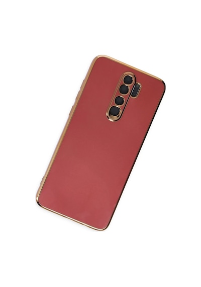 Newface Xiaomi Redmi Note 8 Pro Kılıf Volet Silikon Glblseme - 64 - Kırmızı