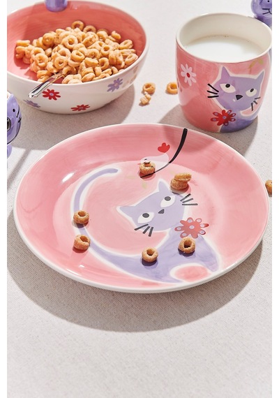 Pasabahce Playful Cat Seramik Kase - 1 Adet Çok Renkli