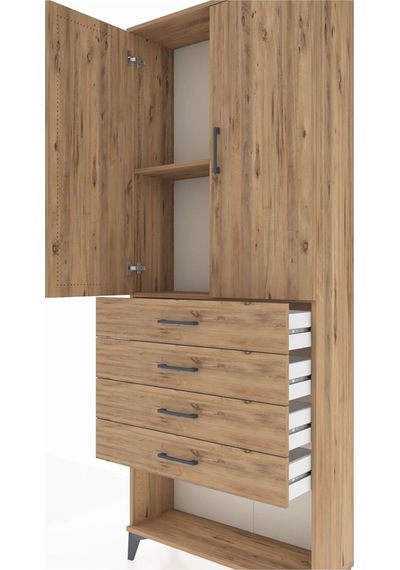 Arges Dolap 88x30x221 Çam-çam Çam