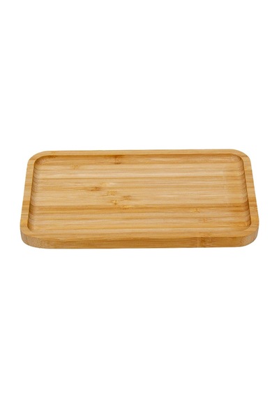 Dikdörtgen Bambu Sunumluk 14x24 Cm Sarı