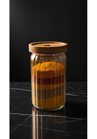 750 Ml Akasya Kapaklı Yuvarlak Cam Kavanoz Yuvarlak Baharat & Erzak Saklama Kabı Açık Kahverengi - Şeffaf 750 Ml Akasya Kapaklı Yuvarlak Cam Kavanoz Yuvarlak Baharat & Erzak Saklama Kabı Açık Kahverengi - Şeffaf