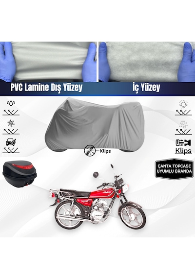 Falcon Attack 100 Motosiklet Brandası Çanta Topcase Uyumlu Motor Branda