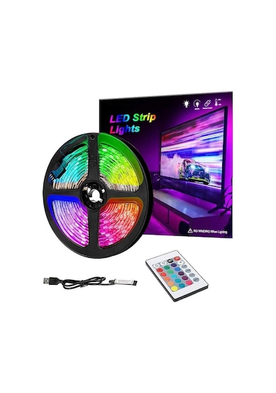 Electroon Bluetooth Kumandalı Tv Arkası Rgb Usb Şerit Led 5metre 5 METRE