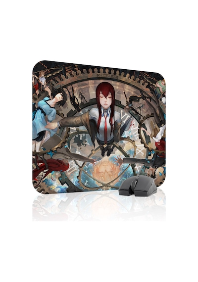Steins Gate Kaymaz Dikişli Kauçuk Oyuncu Mousepad V5 - 48x40 Xl Gaming Mouse Pad Fare Altlığı